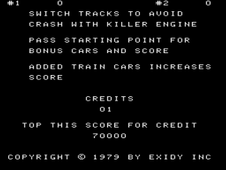 Exidy Side Trak Screenshot